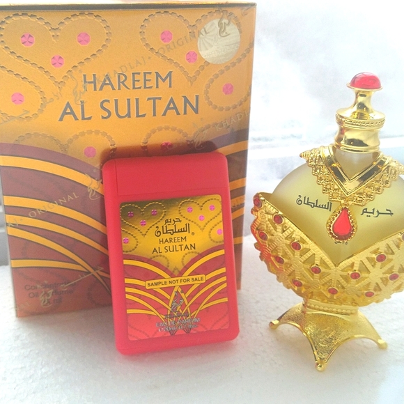 💛HAREEM AL SULTAN GOLD Oil Perfume (35ml) 💘& sample Spray Authentic✅ Brand New - Picture 6 of 16